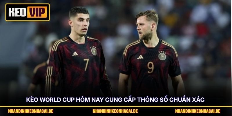 Kèo World Cup hôm nay cung cấp thông số chuẩn xác